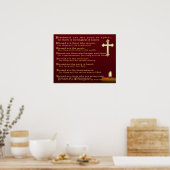 Beatitudes Christelijk poster (Keuken)