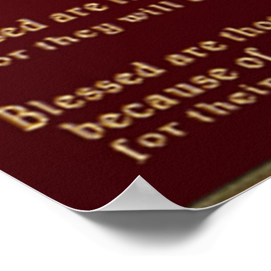 Beatitudes Christelijke posters (Hoek)