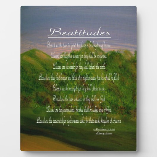Beatitudes Fotoplaat (Voorkant)
