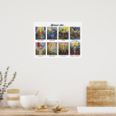 Beatitudes geïllustreerd Christelijk Poster (Keuken)