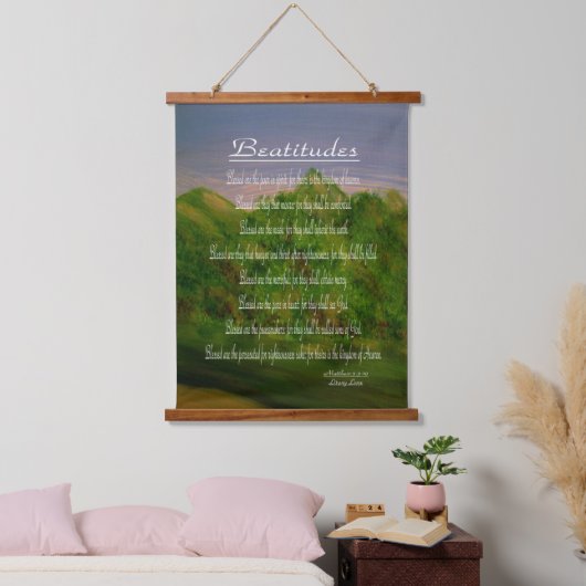 Beatitudes Hangend Wandkleed (Slaapkamer)