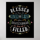 Beatitudes - Honger en Dorst voor Rechterheid Poster (Voorkant)