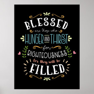 Beatitudes - Honger en Dorst voor Rechterheid Poster