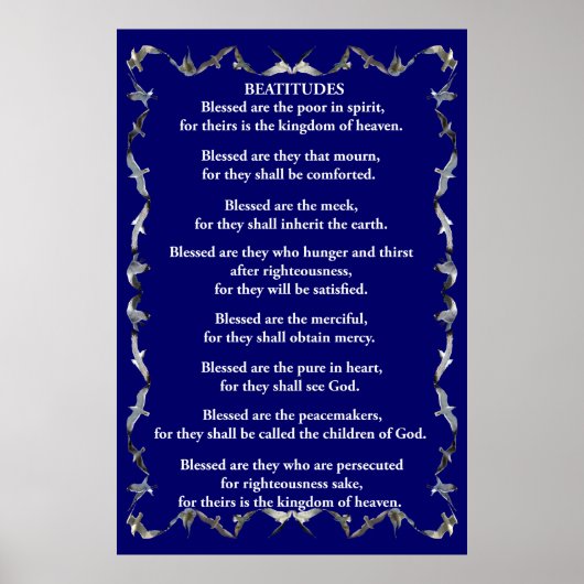 Beatitudes in de Vliegende zeegrens Poster (Voorkant)
