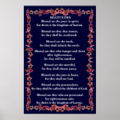 Beatitudes in een Lijst van de Bell van de Boom Poster (Voorkant)