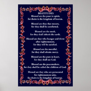 Beatitudes in een Lijst van de Bell van de Boom Poster