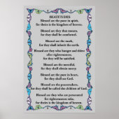 Beatitudes in een vlinder Lijst Poster (Voorkant)