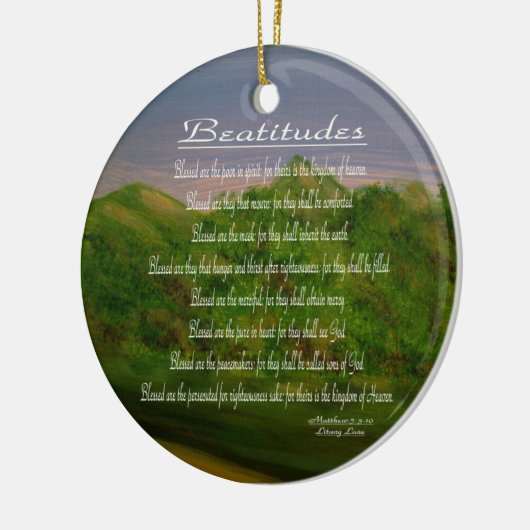 Beatitudes Keramisch Ornament (Links)