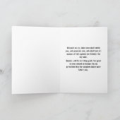 Beatitudes Matthew 5 Blue Gold Illumined Letter Bedankkaart (Binnen)