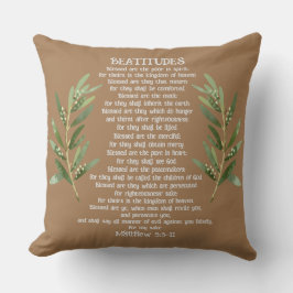 Beatitudes & Olive Branches Matthew 5:3-11 Kussen