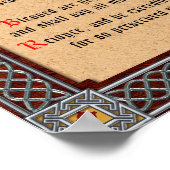 Beatitudes Poster (Hoek)