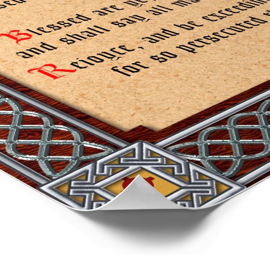 Beatitudes Poster (Hoek)