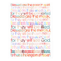 Beatitudes poster