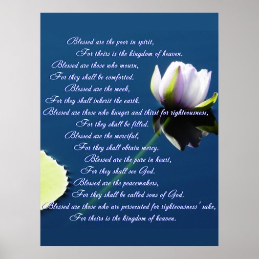 Beatitudes Poster (Voorkant)