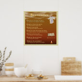 Beatitudes Poster (Keuken)