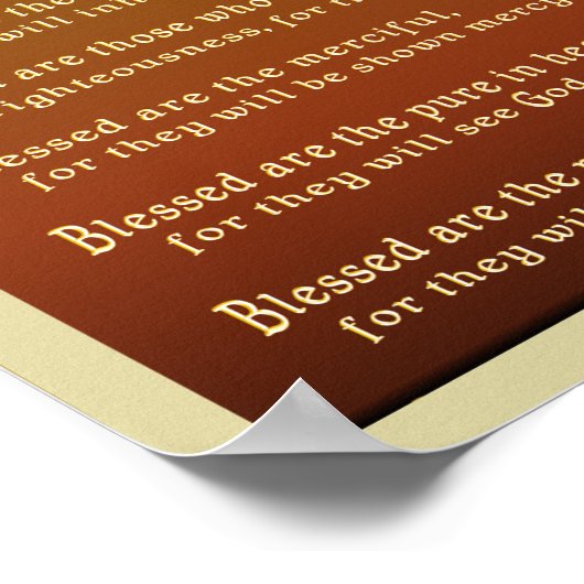 Beatitudes Poster (Hoek)