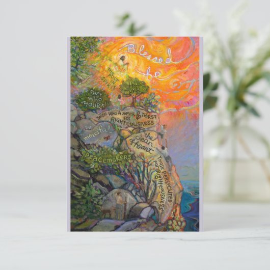 Beatitudes Prayer Kaart, Sermon op de berg (Staand voorkant)
