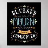 Beatitudes, verbijsterd zijn degenen die rouwen poster (Voorkant)