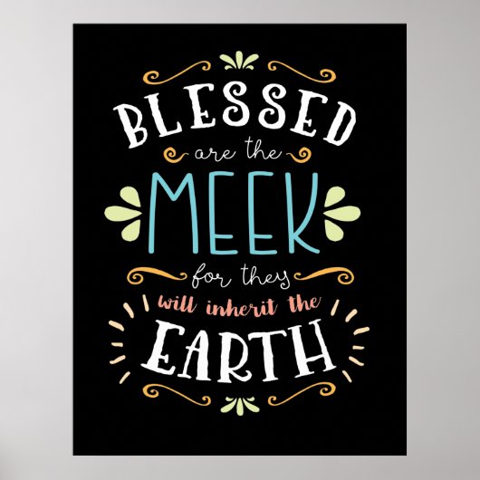 Beatitudes, zonder blozen, zijn de Meek Poster (Voorkant)