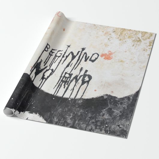 Beatles ashram cadeaupapier (Uitgerold)