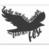 Beatles: Blackbird Sticker (Voorkant)