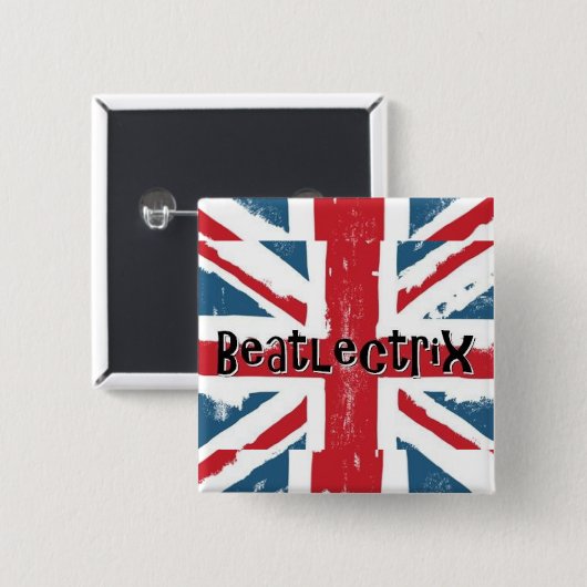 Beatletrix Vierkante Button 5,1 Cm (Voorkant /achterkant)