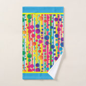 [Beatnik belletjes] Retro Polka Dot Stripe regenbo Bad Handdoek (Handdoek)
