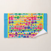 [Beatnik belletjes] Retro Polka Dot Stripe regenbo Bad Handdoek (Handdoek)