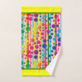 [Beatnik belletjes] Retro Polka Dot Stripe regenbo Bad Handdoek (Handdoek)