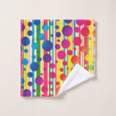 [Beatnik belletjes] Retro Polka Dot Stripe regenbo Bad Handdoek (Wasdoekje)