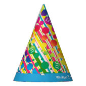 [Beatnik belletjes] Retro Polka Dot Striped Blue Feesthoedjes (Links)