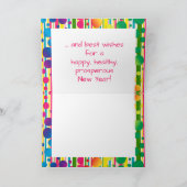 [Beatnik belletjes] Retro Polka Dot Striped roze Feestdagen Kaart (Binnen)