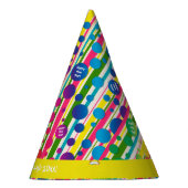 [Beatnik belletjes] Retro Polka Dot striped Yellow Feesthoedjes (Rechts)