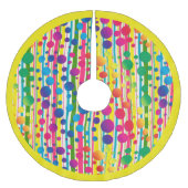 [Beatnik belletjes] Retro Polka Dot striped Yellow Kerstboom Rok (Voorkant)