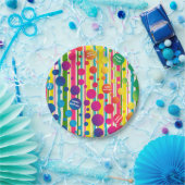 [Beatnik belletjes] Retro Polka Stappapier Papieren Bordje (Feest)