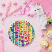 [Beatnik belletjes] Retro Polka Stappapier Papieren Bordje (Feest)