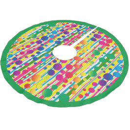 [Beatnik Bubbles] Retro Polka Dot Striped Green Kerstboom Rok