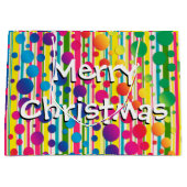 [Beatnik Bubbles] Retro Polka Dot Striped Rainbow Groot Cadeauzakje (Voorkant)