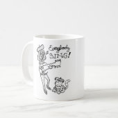 Beatnik Chick en Eddie Coffee Mok (Voorkant links)