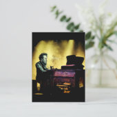 Beatnik/ folkzanger eerbetoon briefkaart (Staand voorkant)