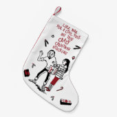 Beatnik Kerstmis stoppen Cool Yule Kleine Kerstsok (Voorkant (Hangend))