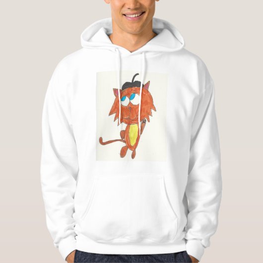 Beatnik Kitten Hoodie (Voorkant)