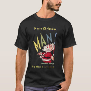 Beatnik Santa Claus T-shirt
