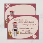 Beatnik Sock Aap Fun Fifties Poet Art Kaart (Voorkant / Achterkant)