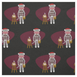 Beatnik Sock Monkey Stof