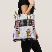 Beatnik Sockmonkey Poetry Party Tote Bag (Dichtbij)