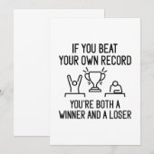 Beatrecord Bedankkaart (Voorkant / Achterkant)