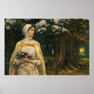 Beatrice door John William Waterhouse Poster