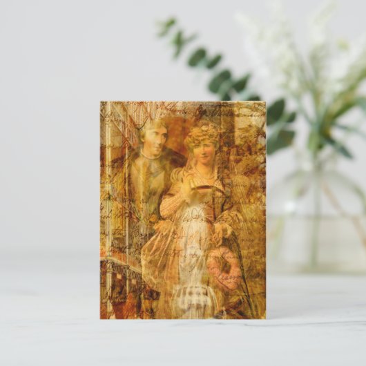 Beatrice en Benedick Briefkaart (Staand voorkant)