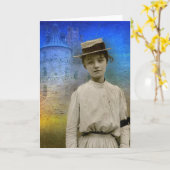 Beatrice, Frankrijk 1916-Notecard Kaart (Gele Bloem)